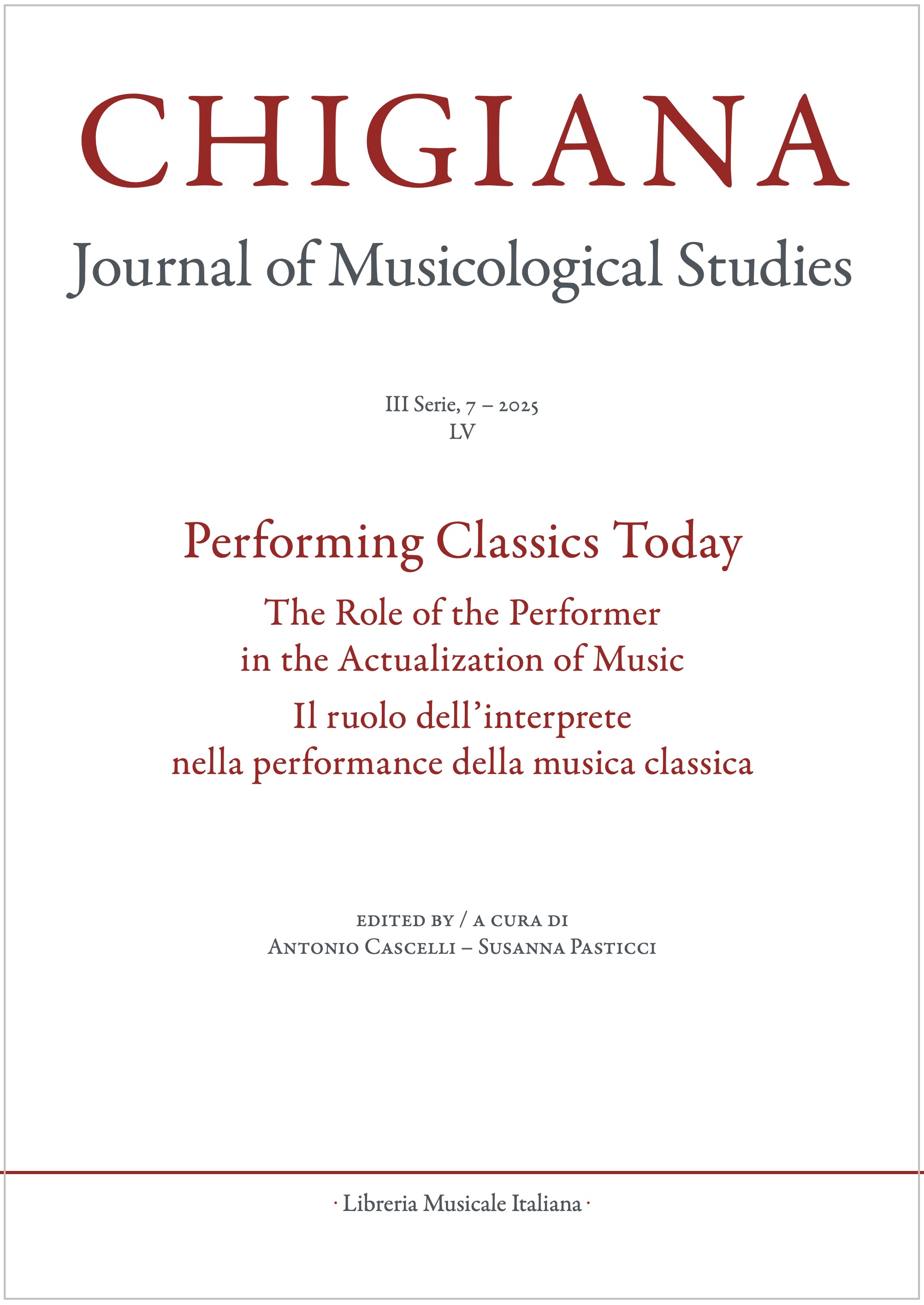 					Visualizza V. 55 N. III, 7 (2025): Performing Classics Today. Il ruolo dell’interprete nella performance della musica classica
				