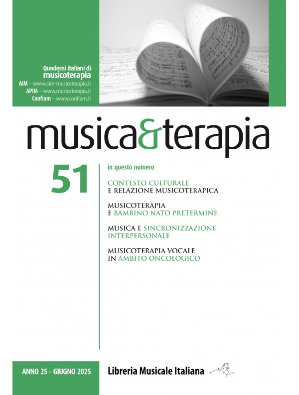 					Visualizza N. 51 (2025): musica&terapia 51
				